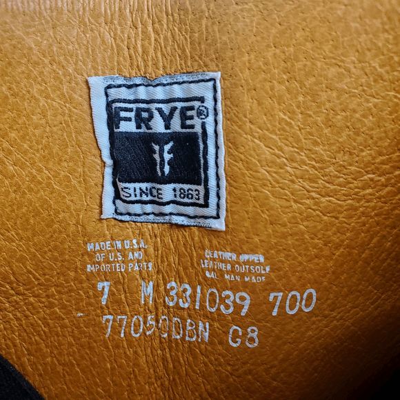 Vintage Frye Distressed Campus Boots | 421870 | 77050DBN| Women’s 7M | Made USA - Picture 9 of 10